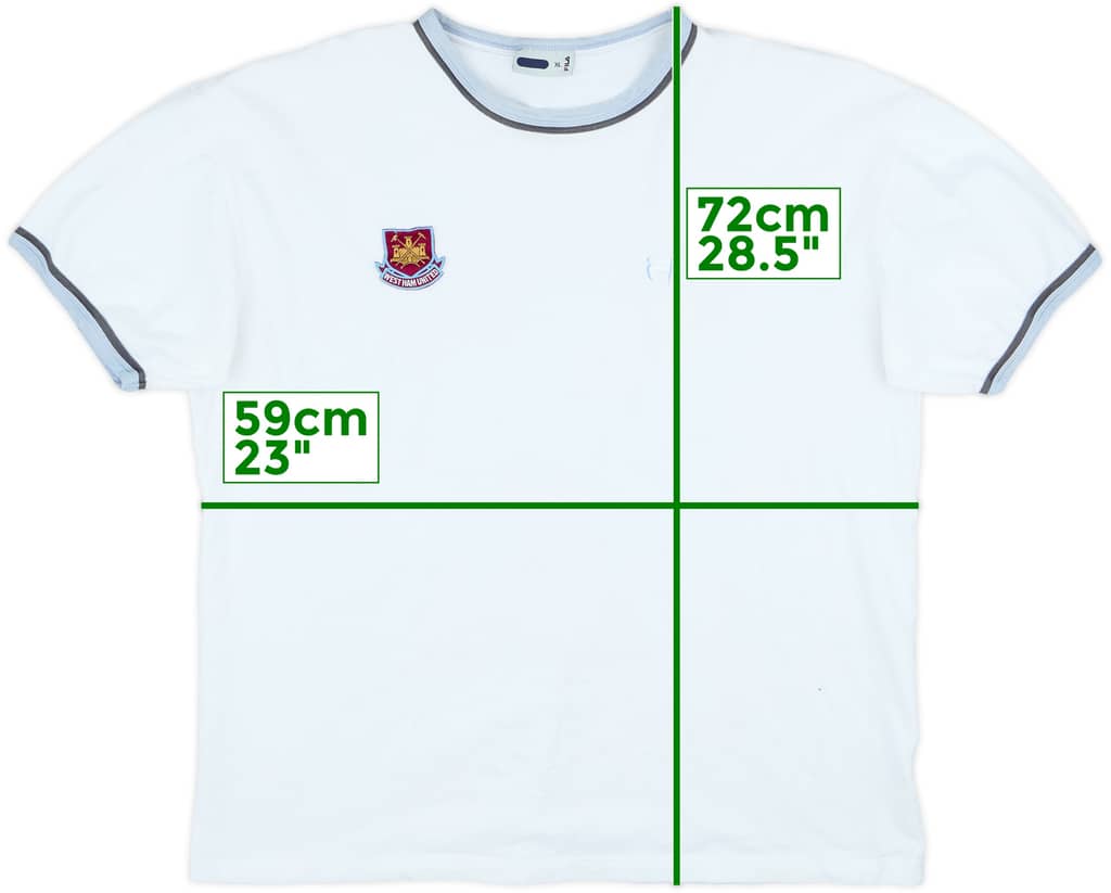 2002-03 West Ham United Fila Woven Training Shirt - 9/10 - (XL)