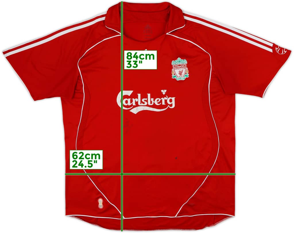 2006-08 Liverpool Home Shirt - 5/10 - (XXL)