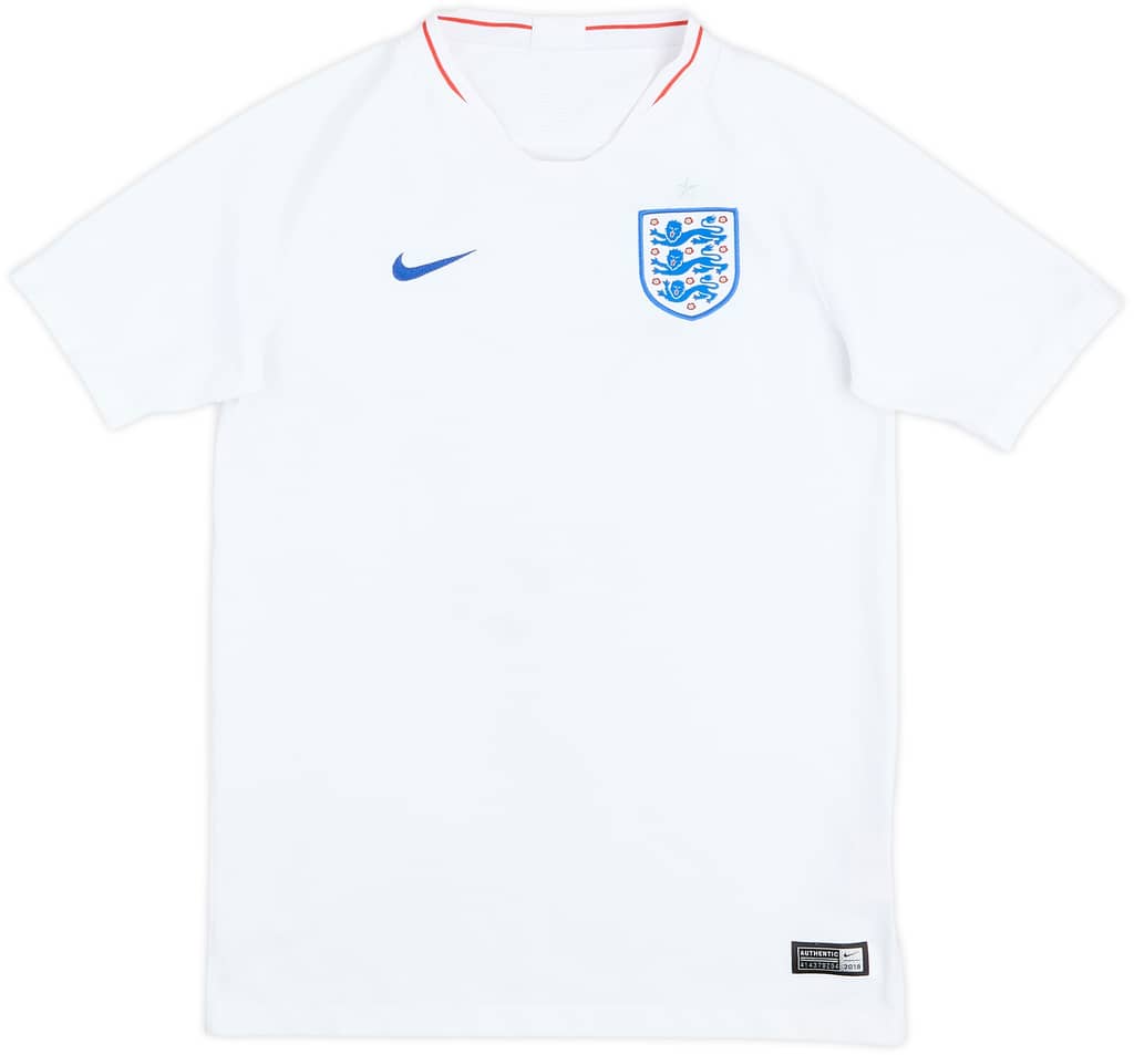 2018-19 England Home Shirt - 7/10 - (L.Boys)