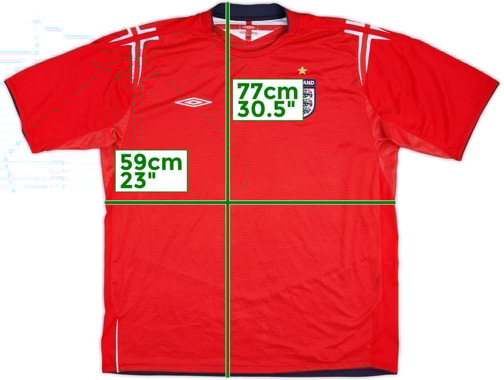 2004-06 England Away Shirt - 5/10 - (XXL)