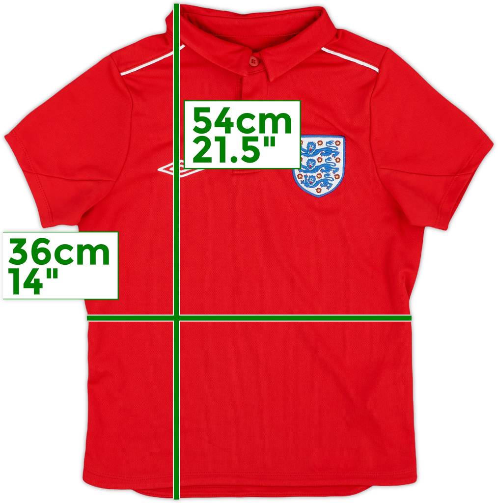 2010-11 England Umbro Polo Shirt - 10/10 - (S.Boys)