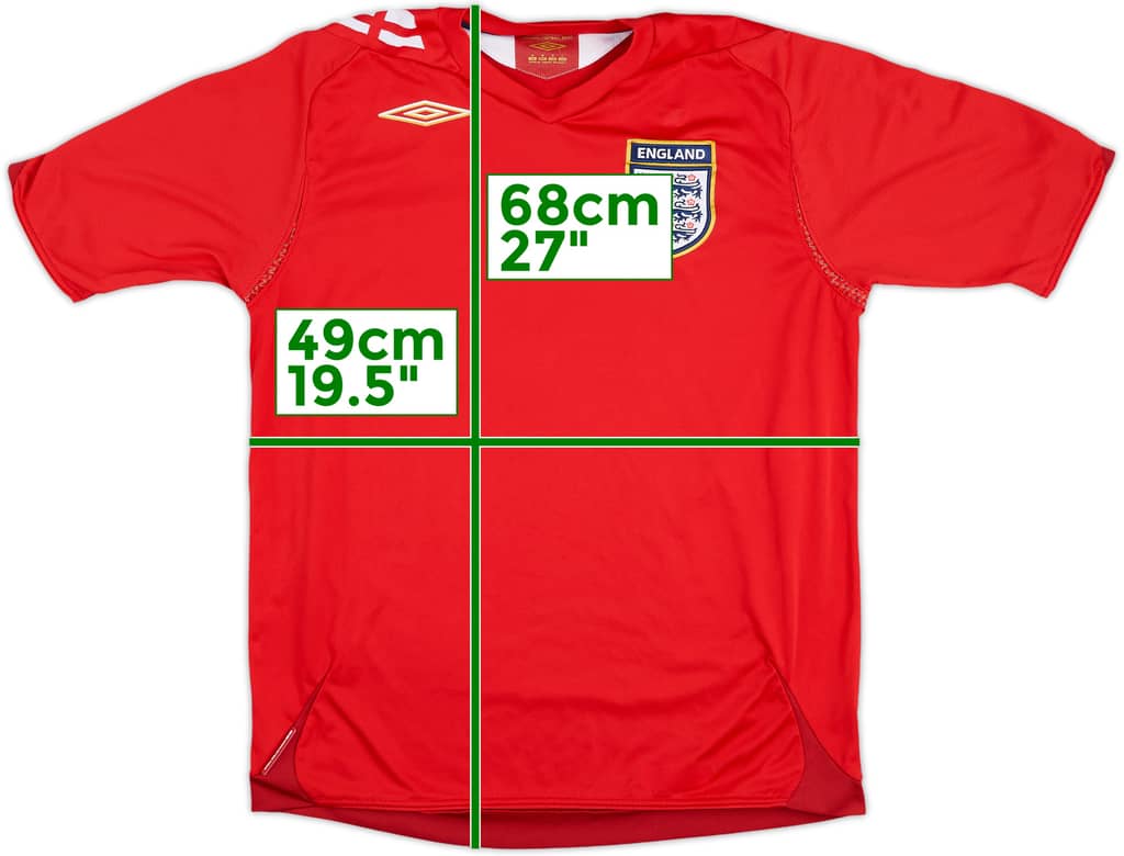 2006-08 England Away Shirt - 5/10 - (M)