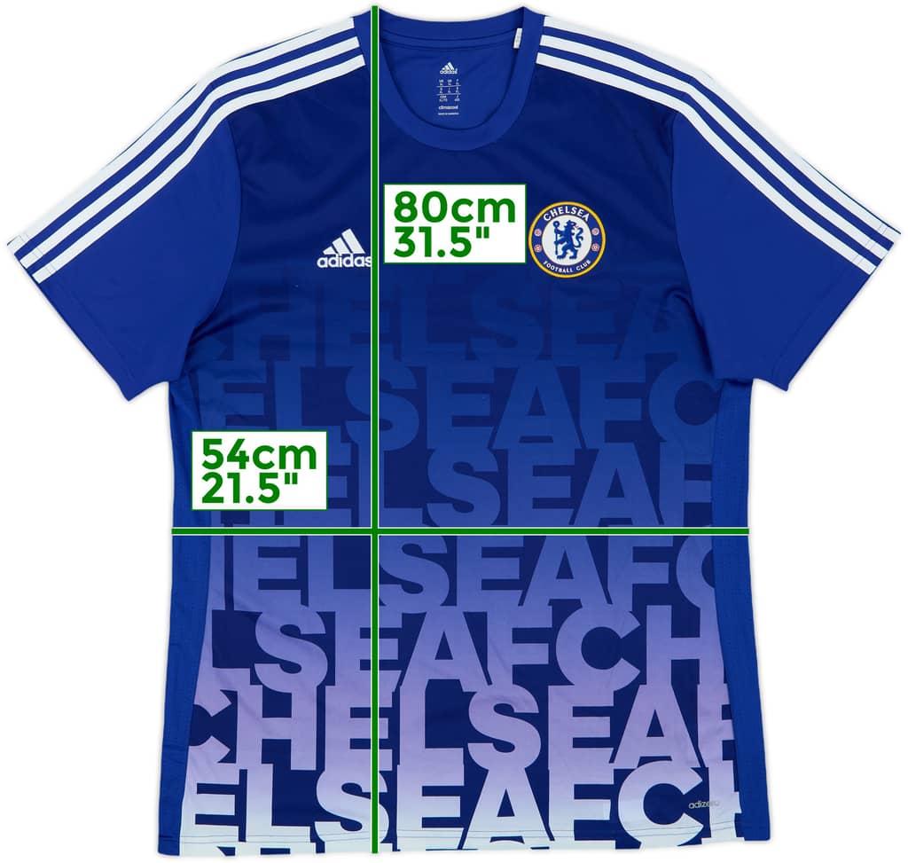2015-16 Chelsea adizero Training Shirt - 8/10 - (XL)