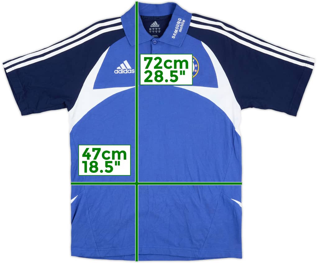 2007-08 Chelsea adidas Polo Shirt - 7/10 - (S)