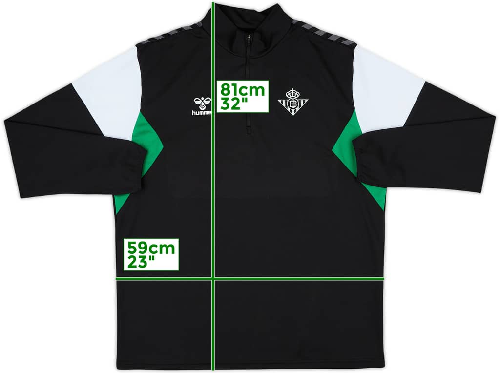 2023-2024 Real Betis 1/4 Zip Training Top - 8/10 - (XXL)