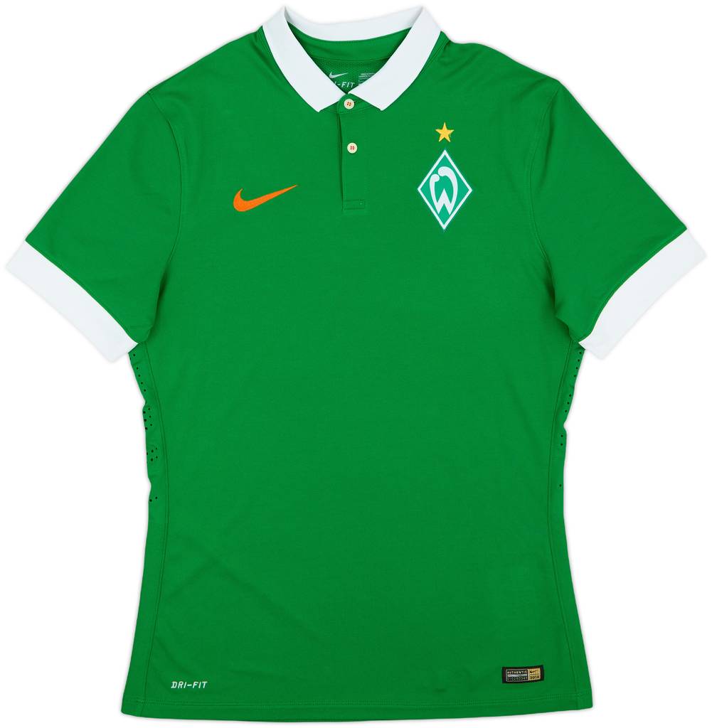2014-15 Werder Bremen Authentic Home Shirt - 10/10 - (L)