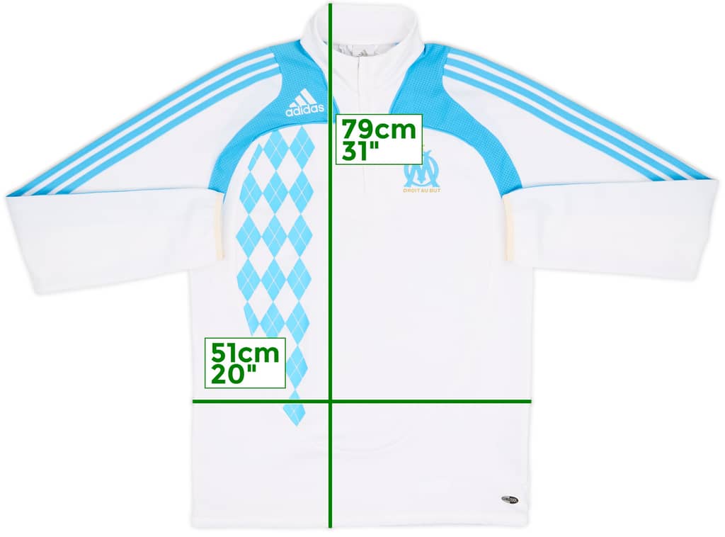 2008-09 Olympique Marseille adidas Track Jacket - 7/10 - (M/L)