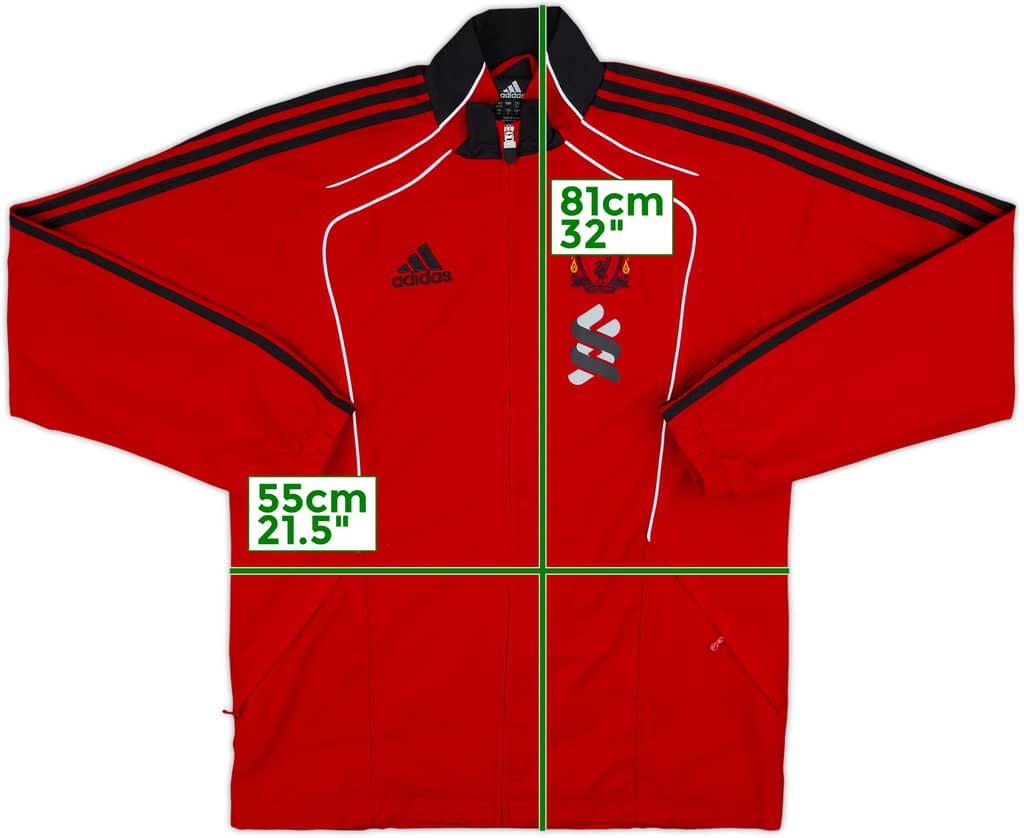 2010-11 Liverpool adidas Track Jacket - 10/10 - (M)