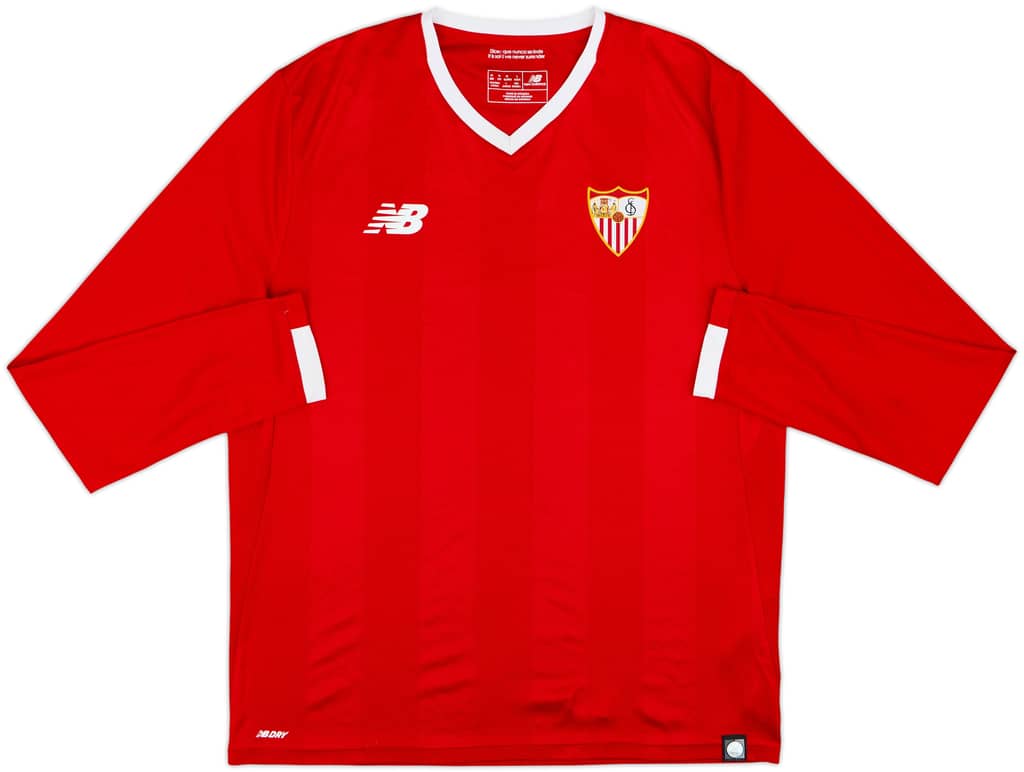2017-18 Sevilla Away L/S Shirt - 9/10 - (M)