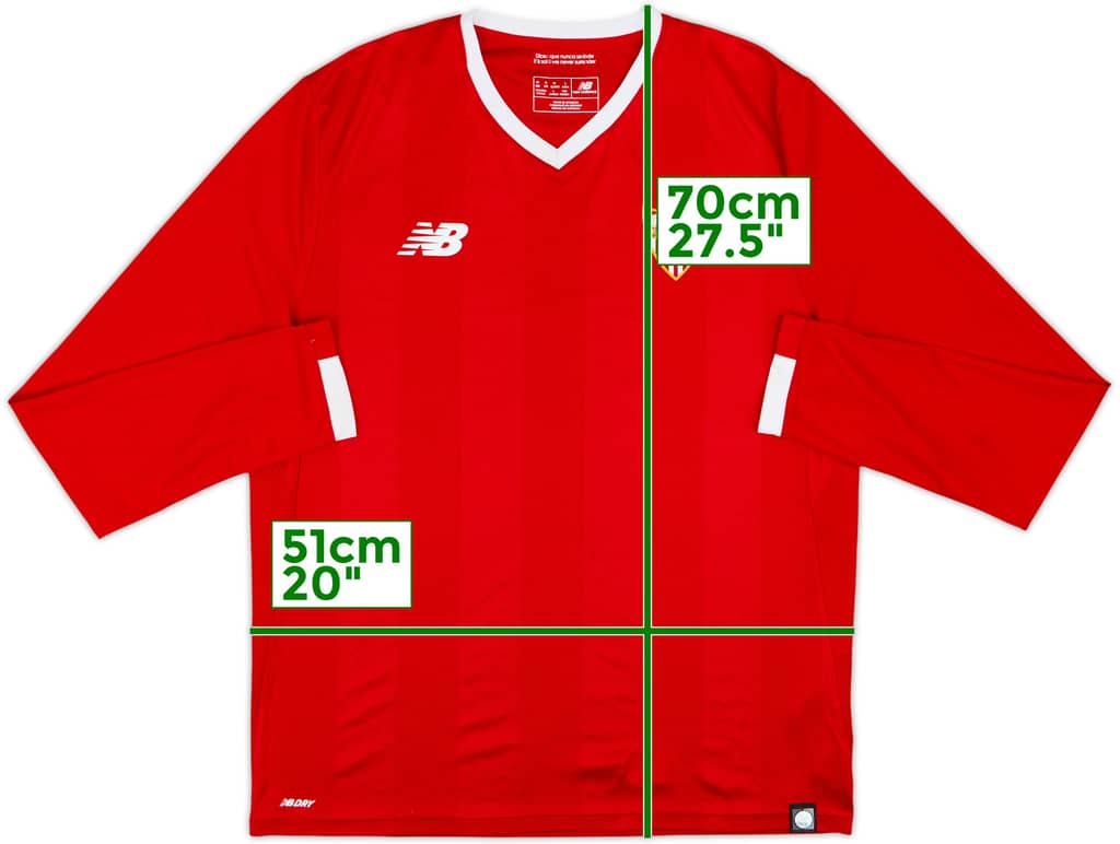 2017-18 Sevilla Away L/S Shirt - 9/10 - (M)