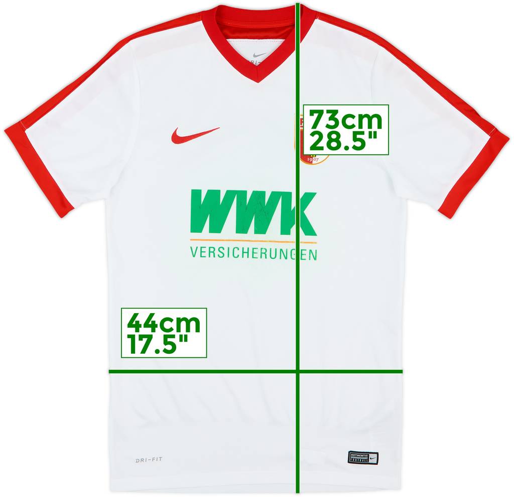 2016-17 Augsburg Home Shirt - 5/10 - (S)