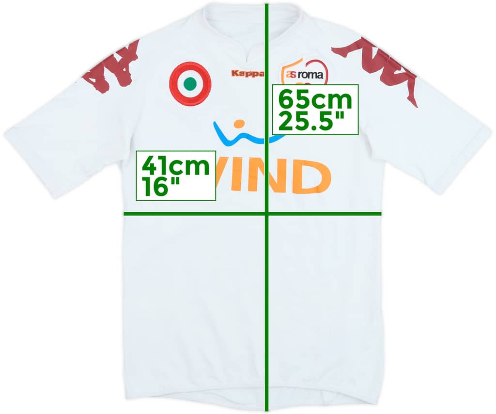 2007-08 Roma Away Shirt - 8/10 - (S)