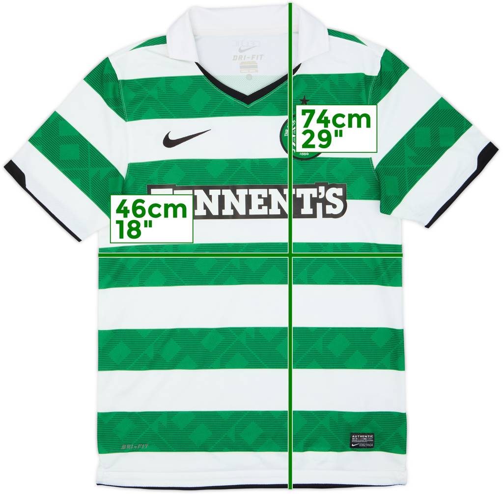 2010-12 Celtic Home Shirt - 8/10 - (S)