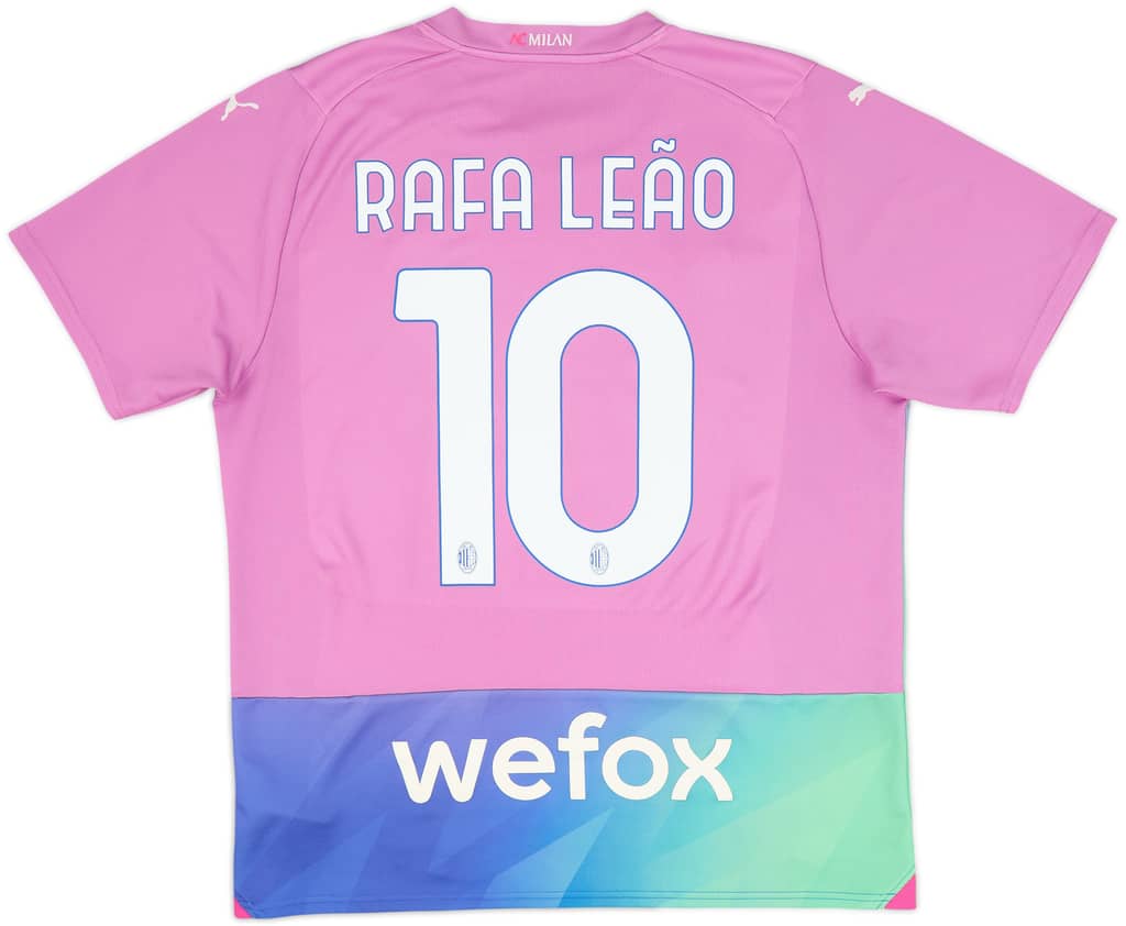 Camiseta de la tercera equipación del AC Milan 2023-24 Rafa Leao #10 - 6/10 - (L)