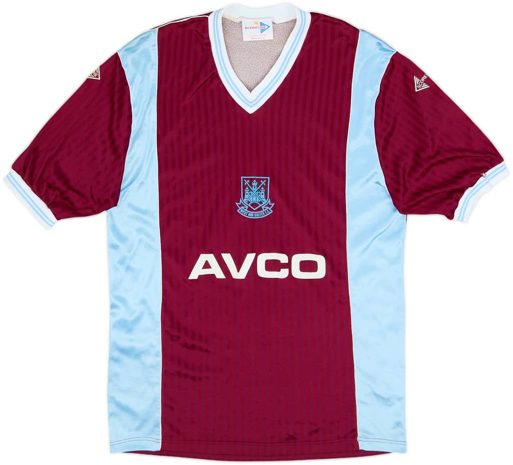 1987-89 West Ham Home Shirt - 8/10 - (L)