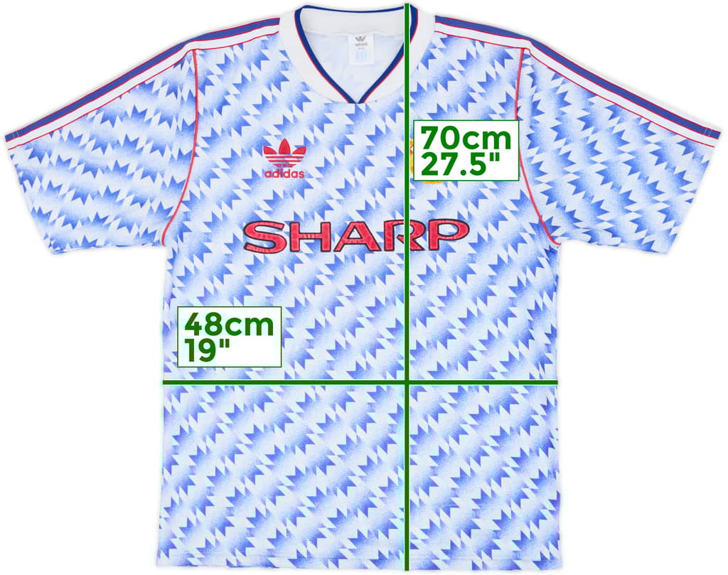 1990-92 Manchester United Away Shirt - 8/10 - (M)