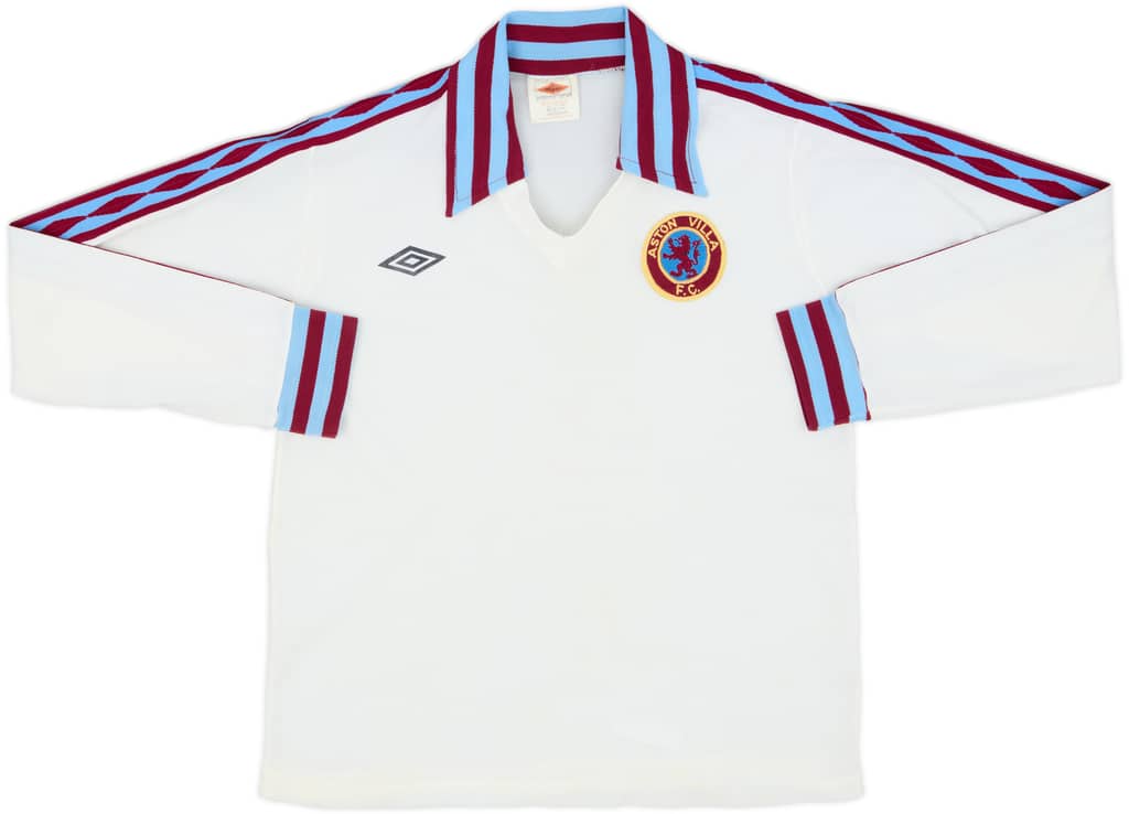 1976-81 Aston Villa Away L/S Shirt - 4/10 - (S)