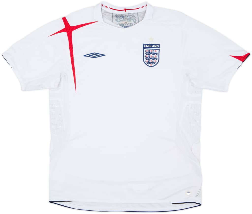 2005-07 England Home Shirt - 7/10 - (L)