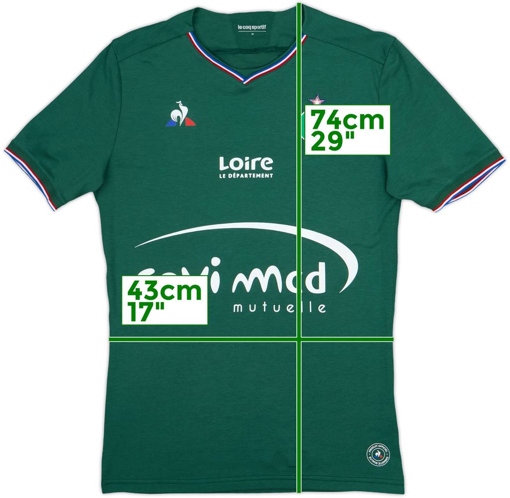 2017-18 Saint Etienne Home Shirt - 8/10 - (M)
