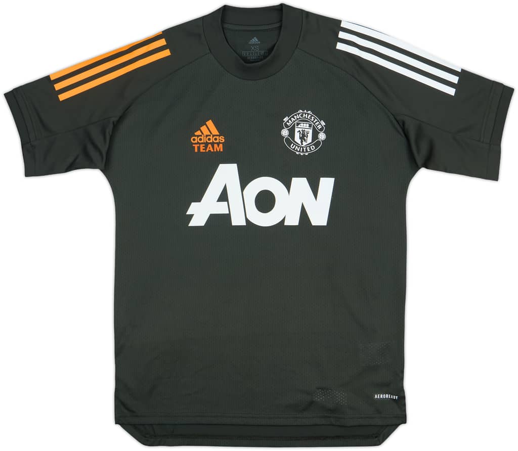 2020-21 Manchester United adidas Staff Issue Training Shirt TEAM - 8/10 - (XS)