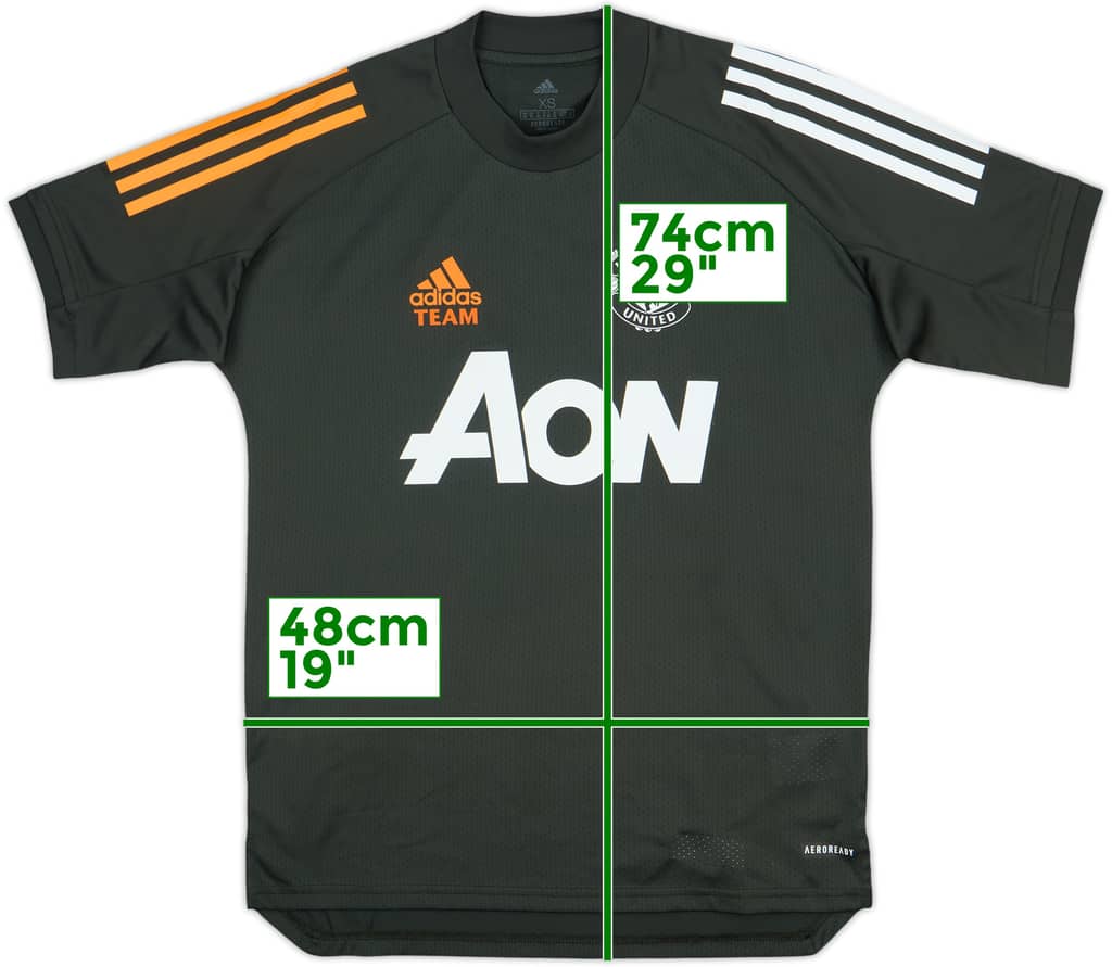 2020-21 Manchester United adidas Staff Issue Training Shirt TEAM - 8/10 - (XS)