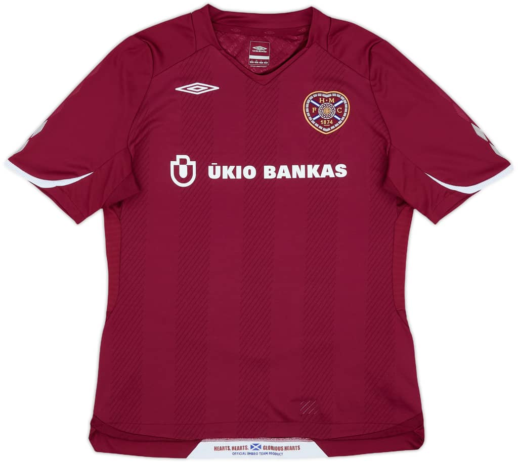 2008-09 Hearts Home Shirt - 8/10 - (Women's M)