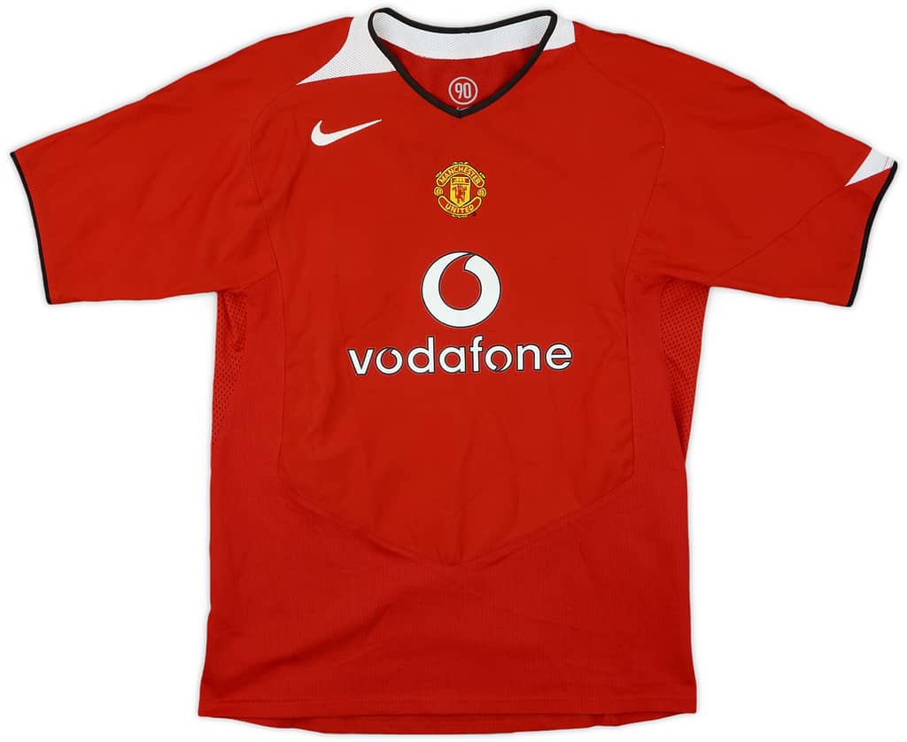 2004-06 Manchester United Home Shirt - 8/10 - (XL.Boys)