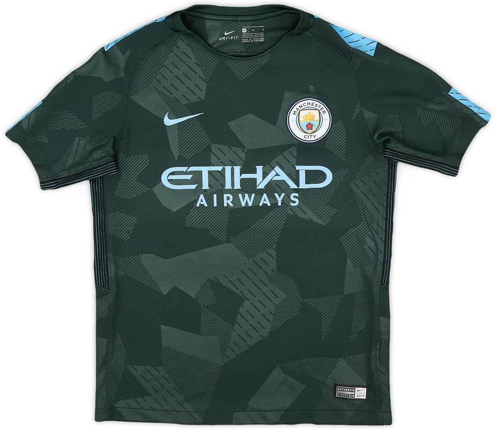 2017-18 Manchester City Third Shirt - 8/10 - (M.Boys)