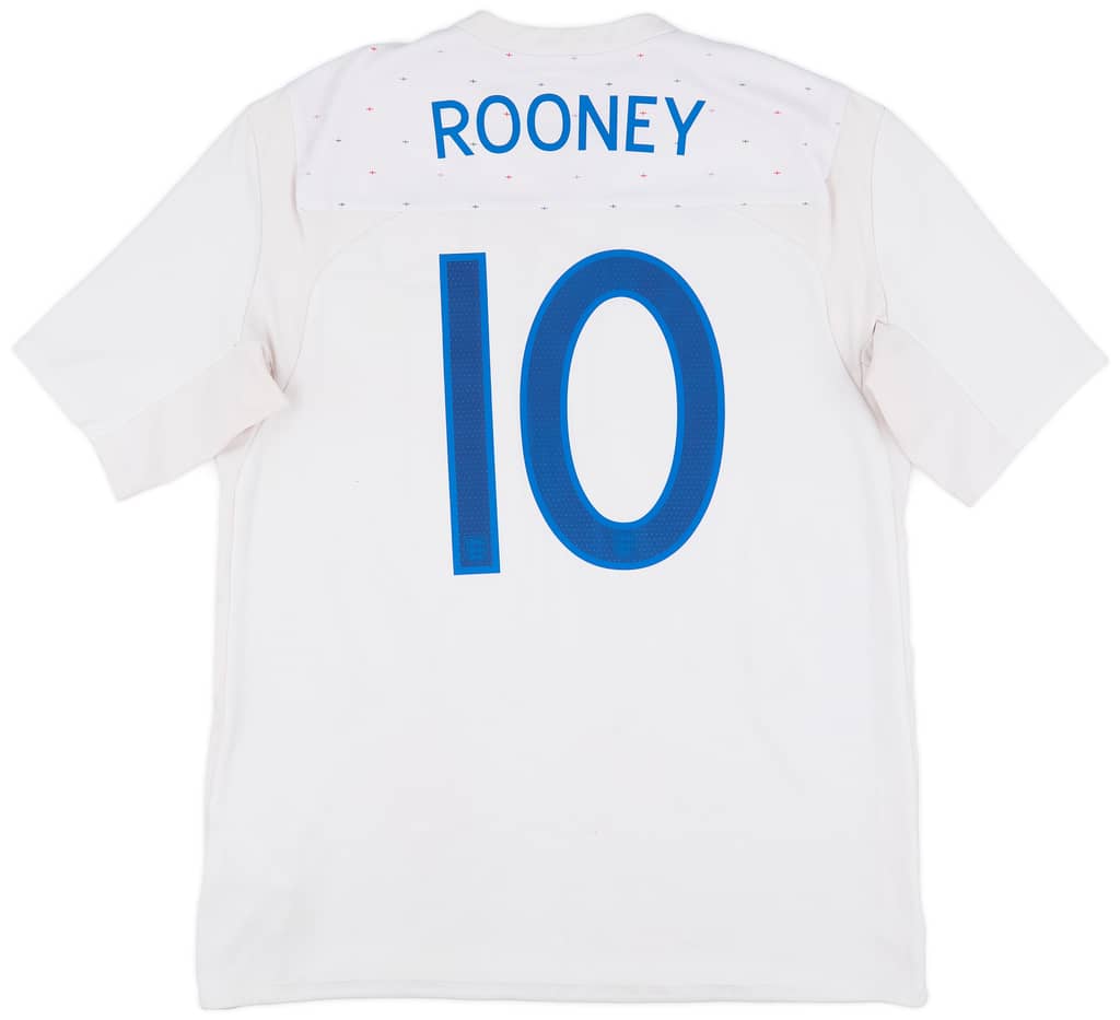 2010-11 England Home Shirt Rooney #10 - 7/10 - (L)