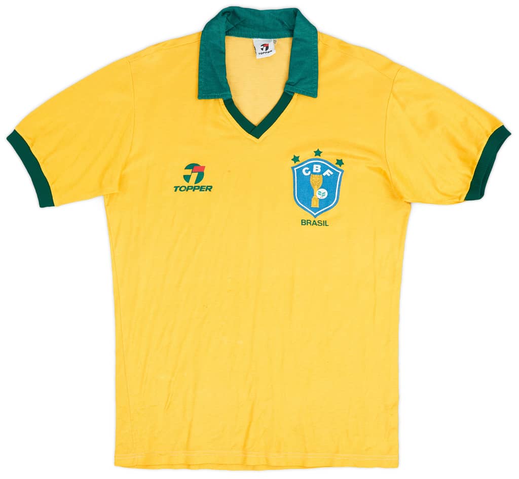 1985-88 Brazil Home Shirt - 6/10 - (M)
