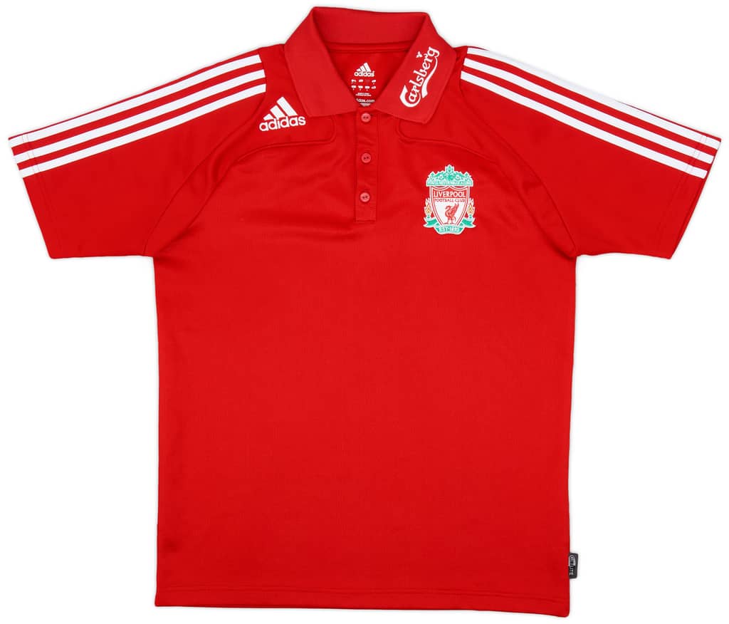 2008-09 Liverpool adidas Polo Shirt - 8/10 - (M)