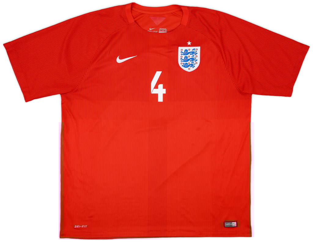 2014-15 England Away Shirt Gerrard #4 - 9/10 - (XXL)