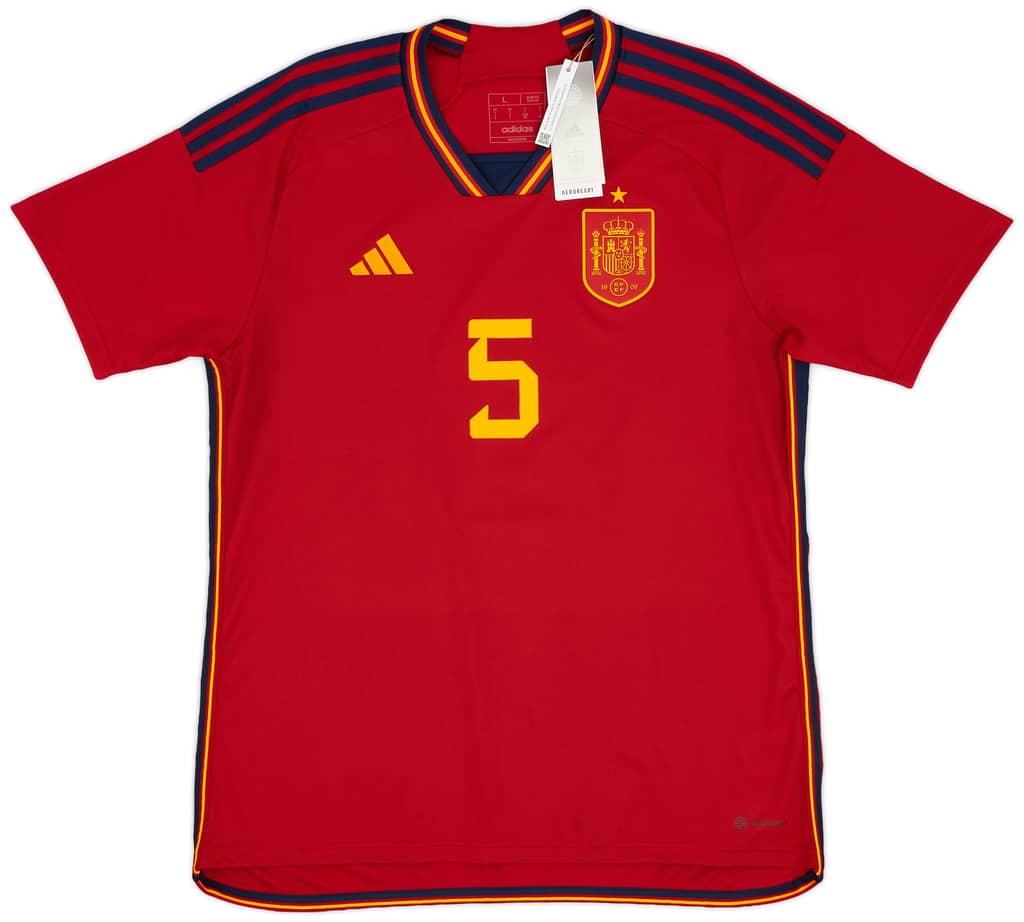 2022-23 Spain Home Shirt Sergio #5