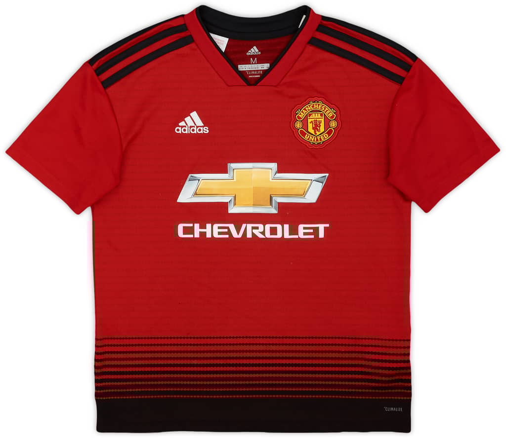 2018-19 Manchester United Home Shirt - 9/10 - (M.Boys)