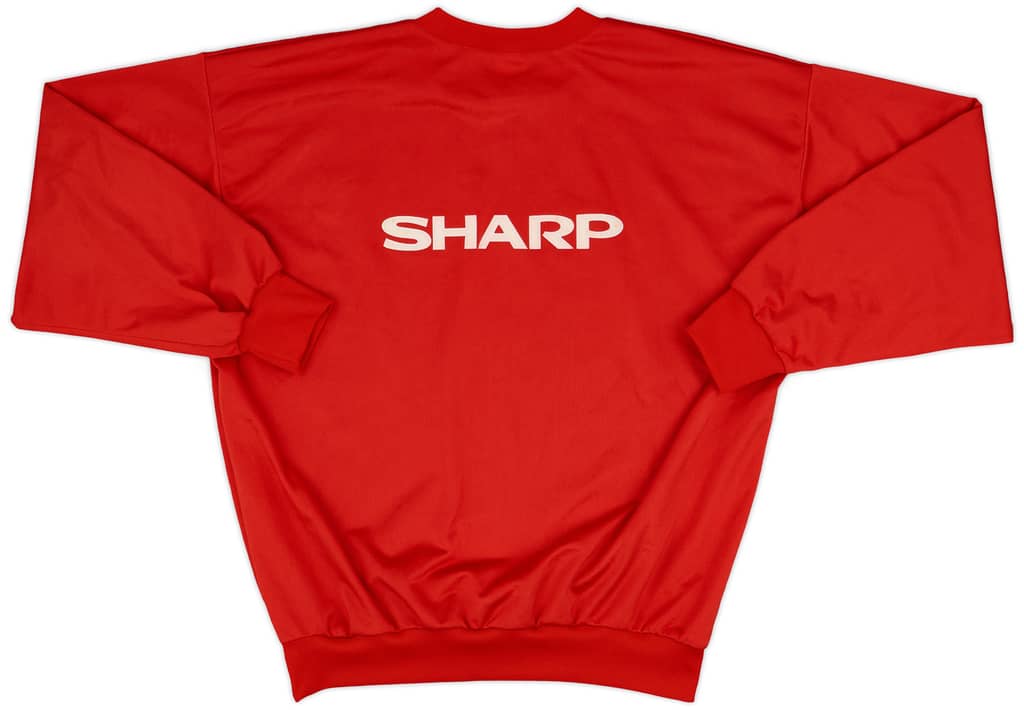 1991-92 Manchester United Influence Sweat Top - 9/10 - (L)