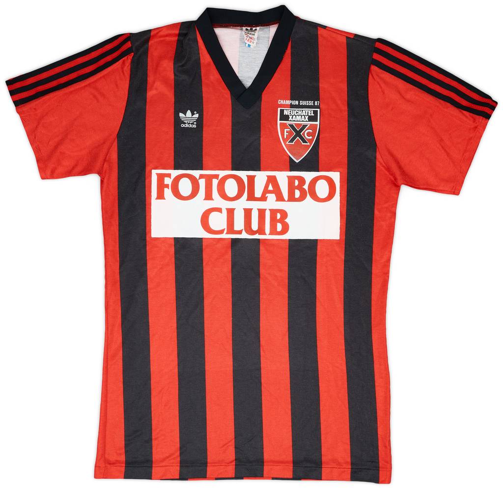 1987-88 Neuchatel Xamax Match Issue Home Shirt #13