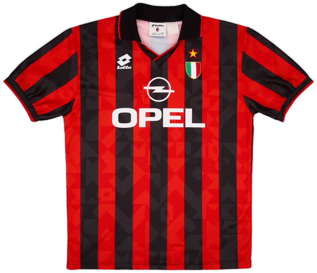 1994-95 AC Milan Home Shirt - 8/10 - (L)