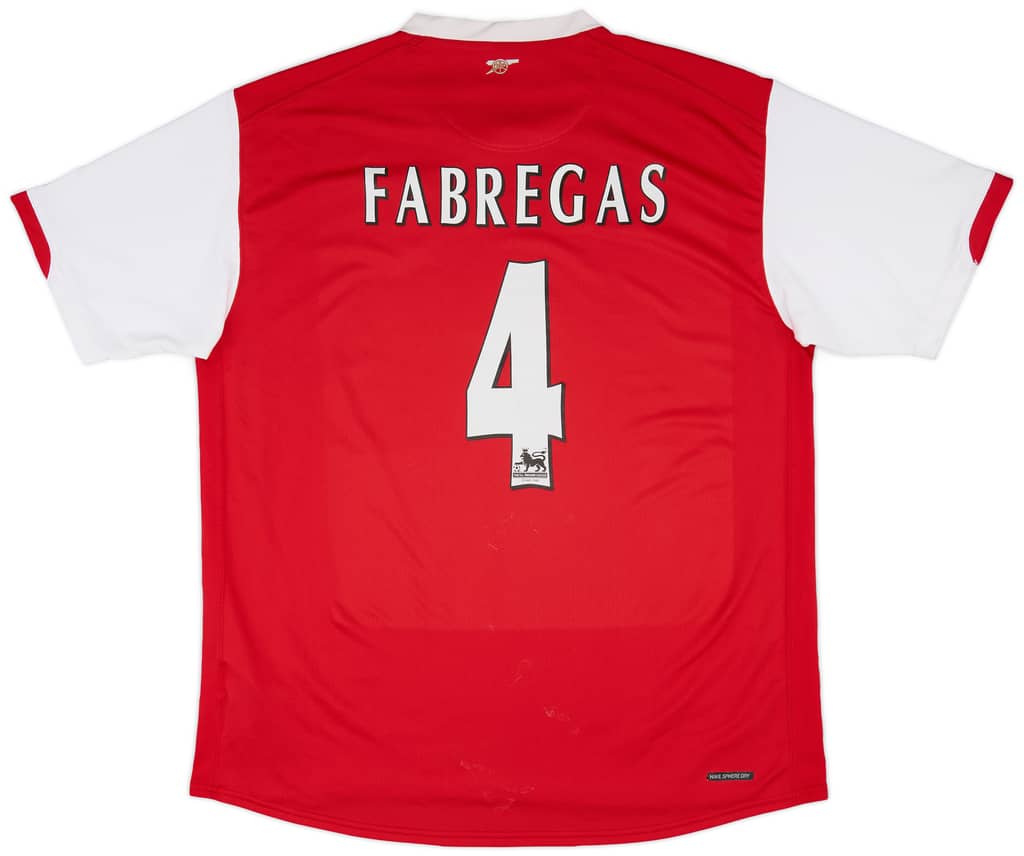 2006-08 Arsenal Home Shirt Fabregas #4 - 5/10 - (XL)