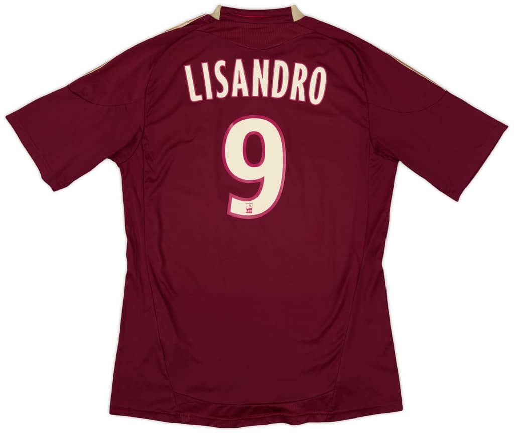 2010-11 Lyon Away Shirt Lisandro #9 - 5/10 - (L)