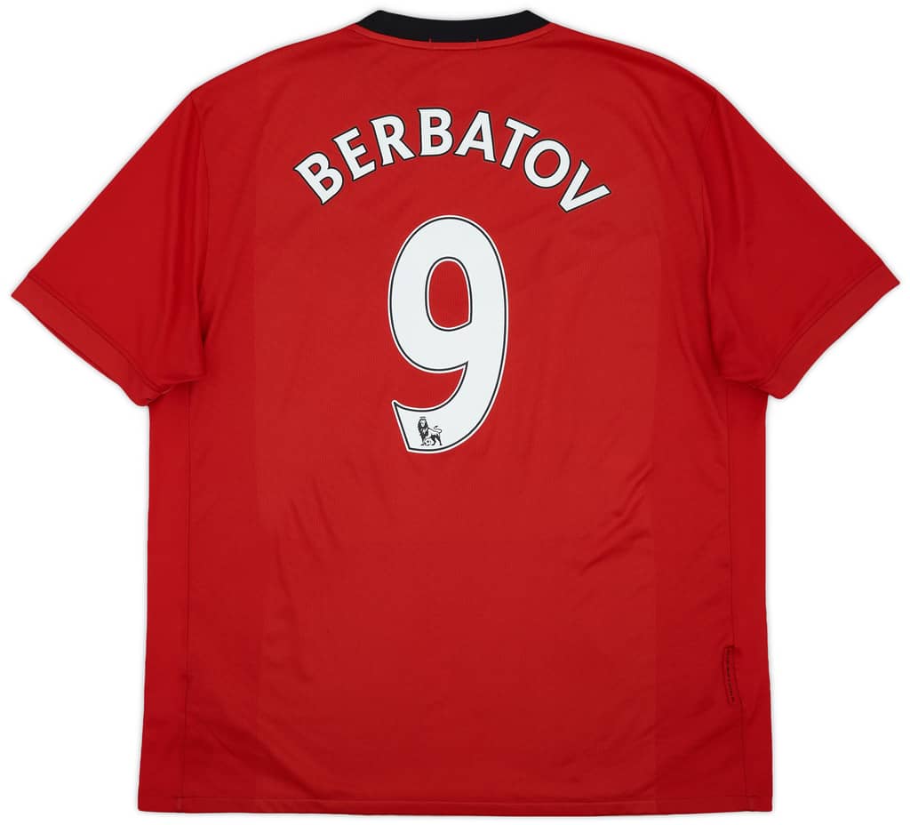 2009-10 Manchester United Home Shirt Berbatov #9 - 6/10 - (S)
