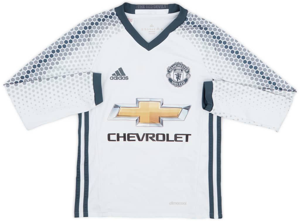 2016-17 Manchester United Third L/S Shirt - 7/10 - (S.Boys)