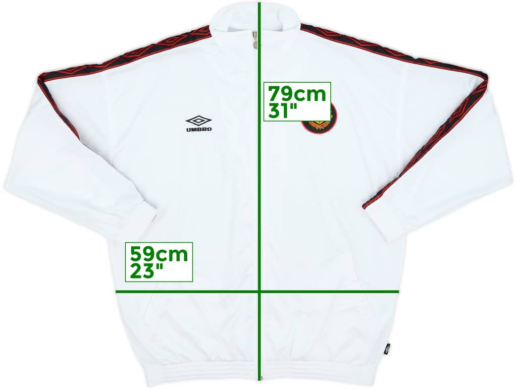 1996-97 Manchester United Umbro Track Jacket - 7/10 - (L)