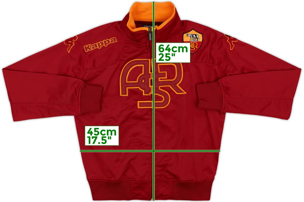 2012-13 Roma Kappa Track Jacket - 8/10 - (L.Boys)