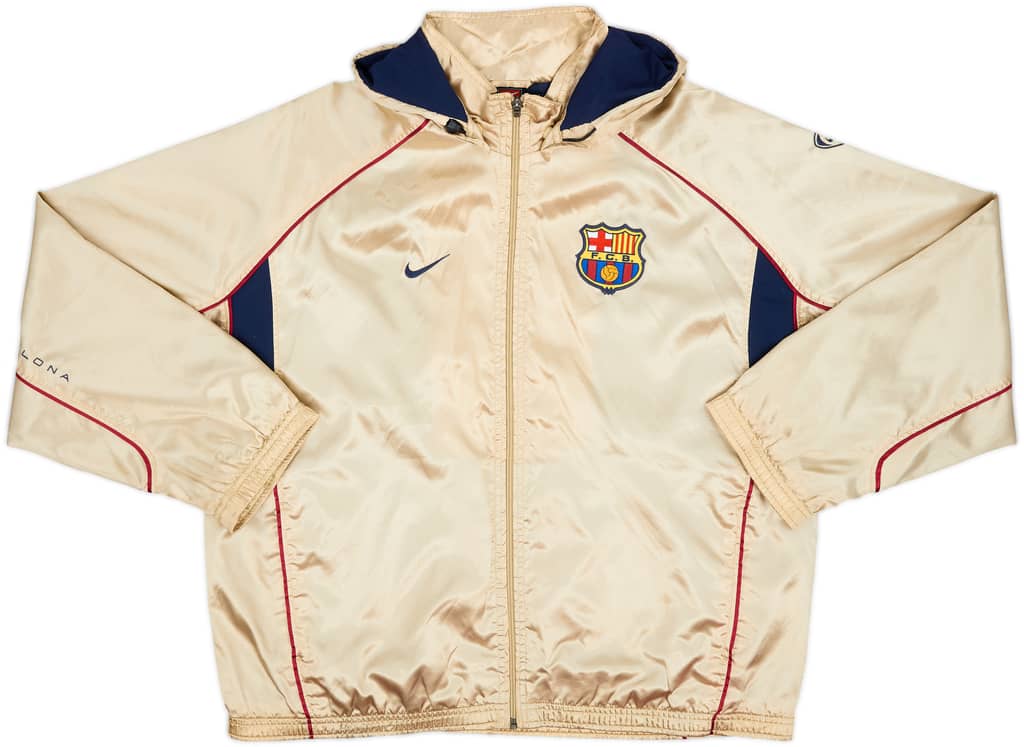 2001-02 Barcelona Nike Hooded Rain Jacket - 9/10 - (M)