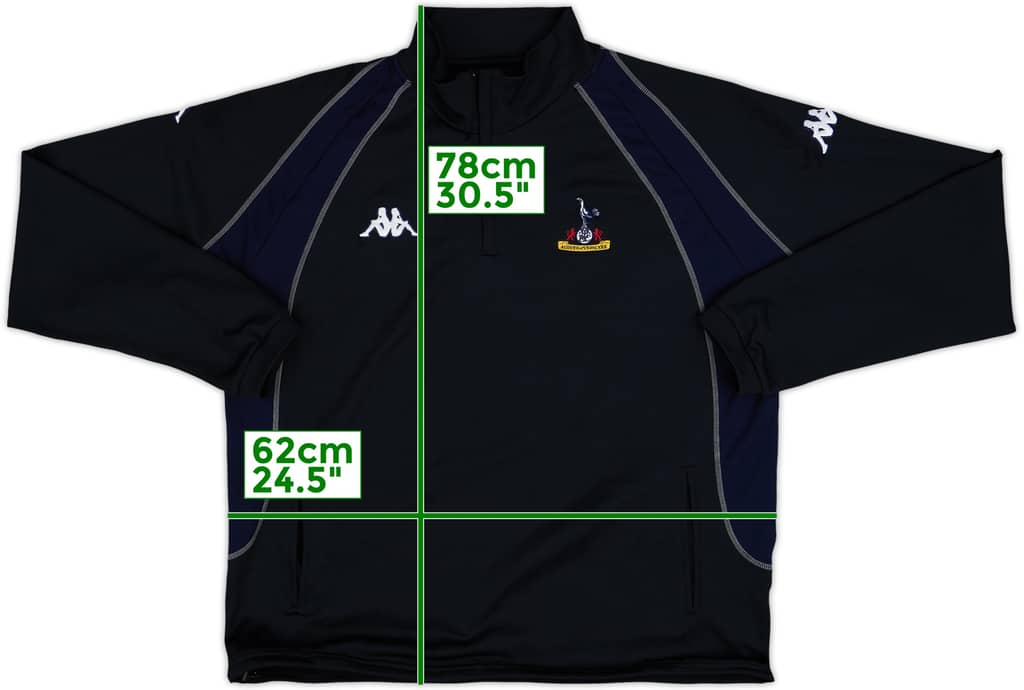 2004-05 Tottenham Kappa 1/4 Zip Sweat Top - 10/10 - (XXL)