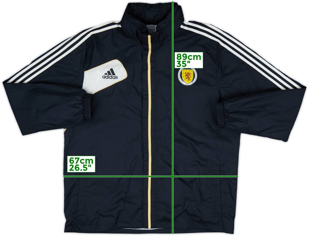 2011-12 Scotland adidas Hooded Rain Jacket - 8/10 - (XXL)