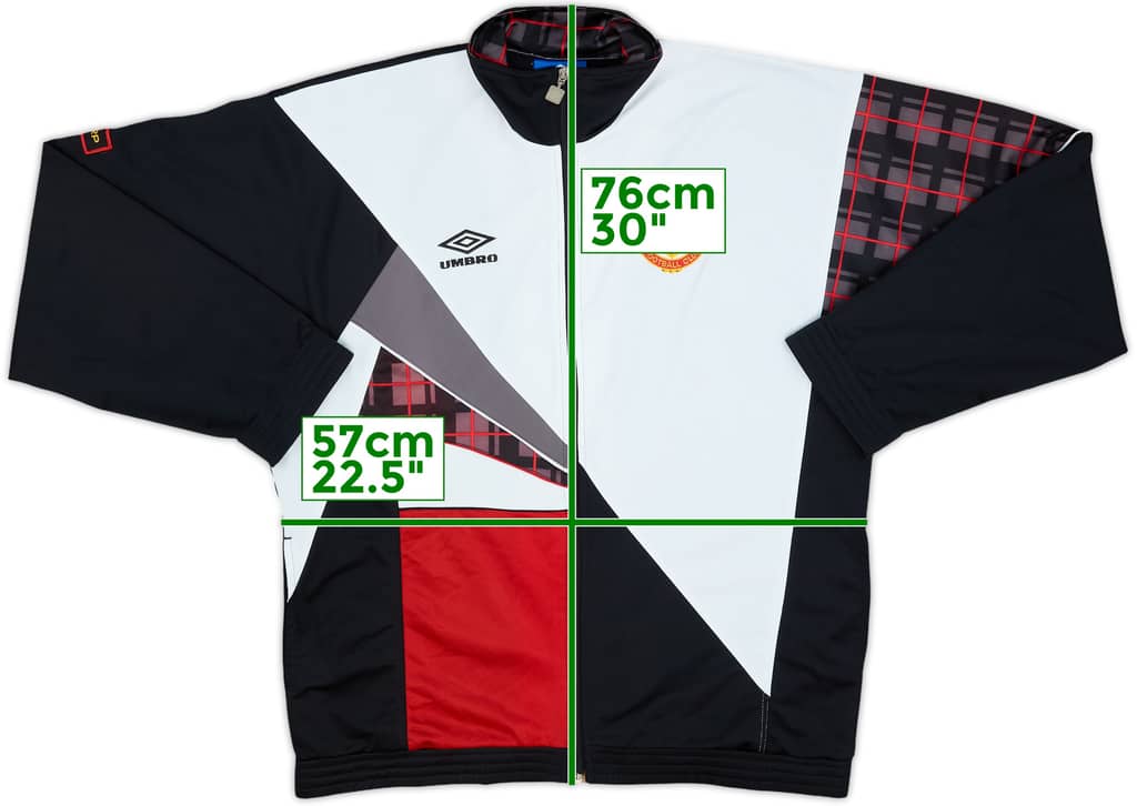 1996-97 Manchester United Umbro Track Jacket - 8/10 - (S)