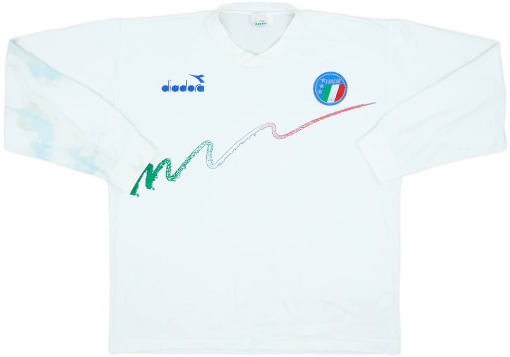 1990 Italy Diadora Training Top - 4/10 - (XL)