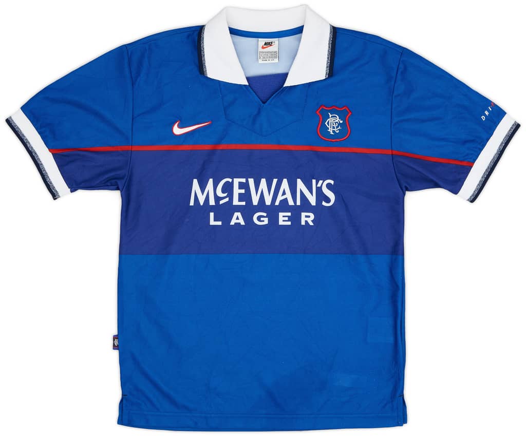 1997-99 Rangers Home Shirt Gascoigne #8 - 9/10 - (XS)