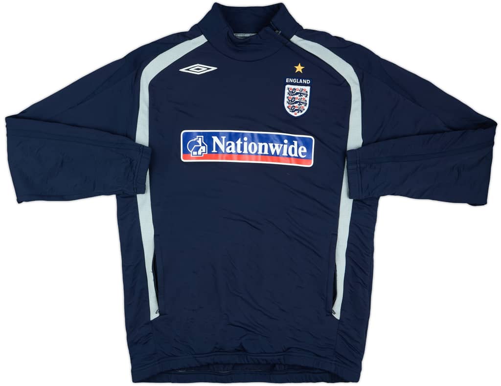 2007-08 England Umbro 1/4 Zip Drill Top - 5/10 - (L)